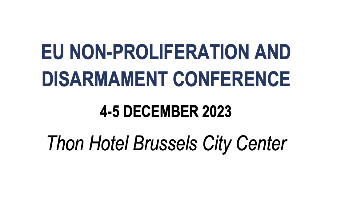 EU Non-Proliferation and Disarmament Conference 2023